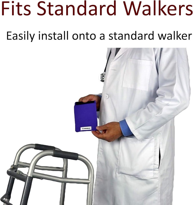 Crutcheze Walker Padded Hand Grip Covers - Comfort and Moisture Wicking Cushions for Standard Walkers - Made in USA - Image 5